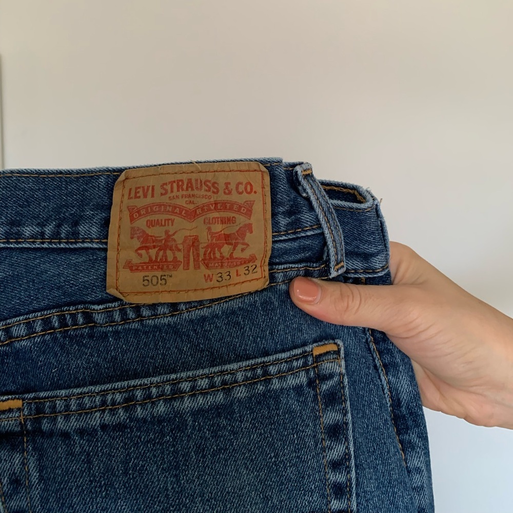 Levi Men’s 505 Denim Jeans 33”x32”
